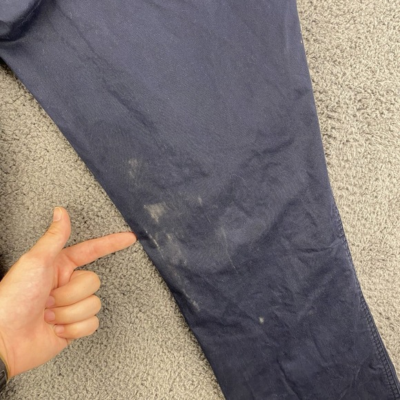 Cremieux Pants Men 32x30‎ (32x28) Comfort Stretch Navy Chino - Picture 12 of 13